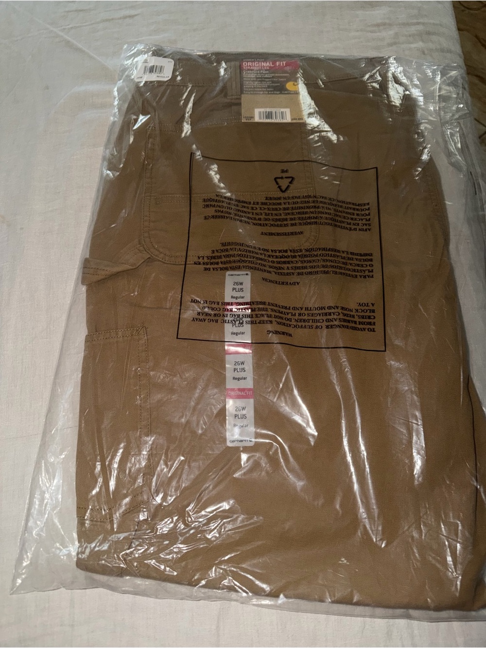 Carhartt Straight Leg Work Pants in Brown